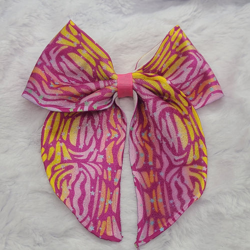 Pink Tiger Sailor Bow