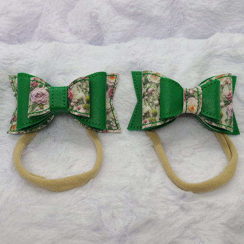 Green Flowers Set