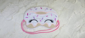 Pink Glazed Donut Sleep Mask