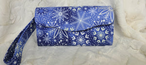 Snowflake Blue Full Size Wallet